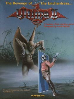 Box artwork for Ultima II: The Revenge of the Enchantress.