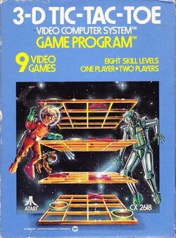 Box artwork for 3-D Tic-Tac-Toe.