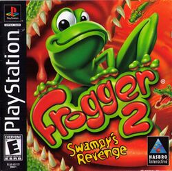 Box artwork for Frogger 2: Swampy's Revenge.