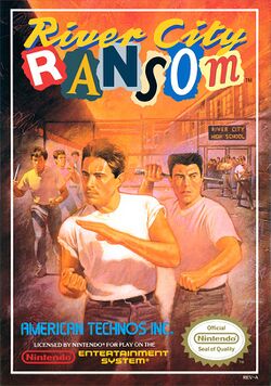 Box artwork for River City Ransom.