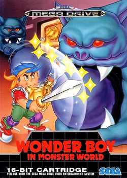 Box artwork for Wonder Boy in Monster World.