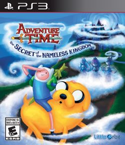 Box artwork for Adventure Time: The Secret of the Nameless Kingdom.