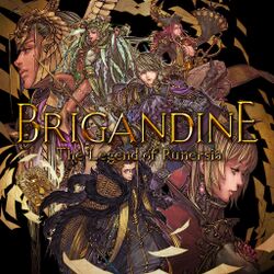 Box artwork for Brigandine: The Legend of Runersia.