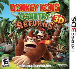 Box artwork for Donkey Kong Country Returns 3D.