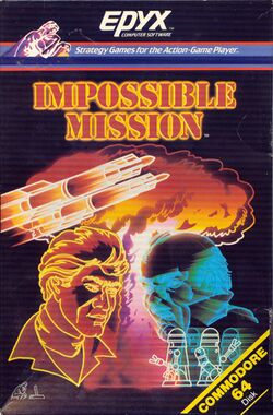 Box artwork for Impossible Mission.