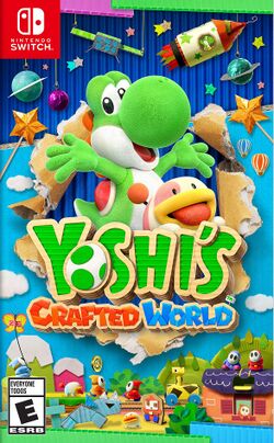 Box artwork for Yoshi's Crafted World.