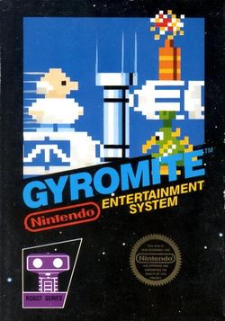 Box artwork for Gyromite.