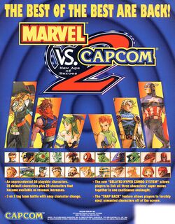 Box artwork for Marvel vs. Capcom 2.
