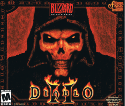 Box artwork for Diablo II.