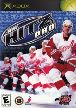 Box artwork for NHL Hitz Pro.