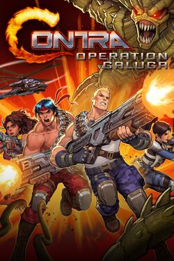 Box artwork for Contra: Operation Galuga.