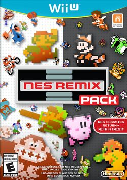 Box artwork for NES Remix Pack.