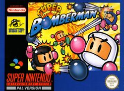 Box artwork for Super Bomberman.
