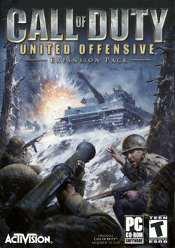Box artwork for Call of Duty: United Offensive.