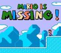 Mario is Missing title screen.