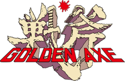The logo for Golden Axe.