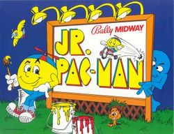 Box artwork for Jr. Pac-Man.