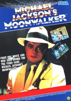 Box artwork for Michael Jackson's Moonwalker.