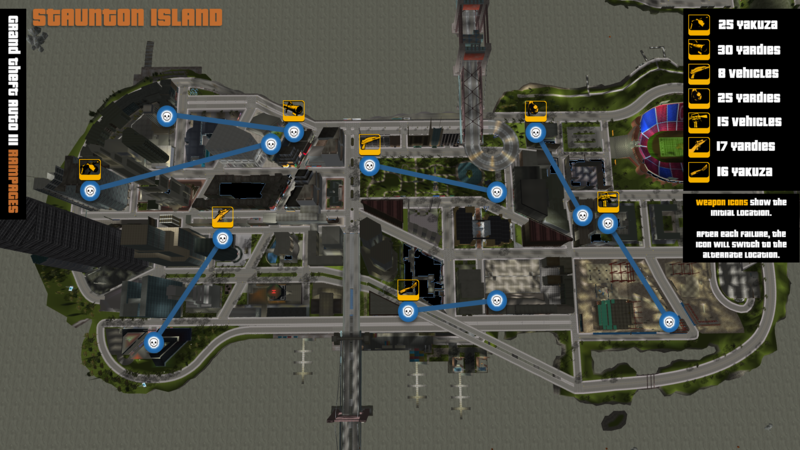 GTA 3 - Definitive Edition: All Weapon Locations