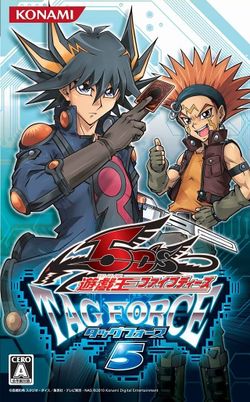 Box artwork for Yu-Gi-Oh! 5D's: Tag Force 5.