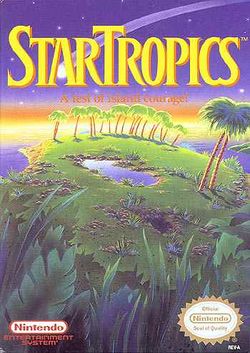 Box artwork for StarTropics.