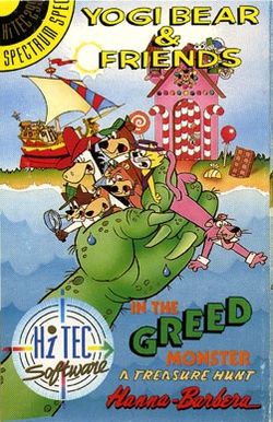 Box artwork for Yogi Bear and Friends in: The Greed Monster.