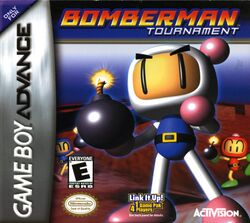 Box artwork for Bomberman Tournament.