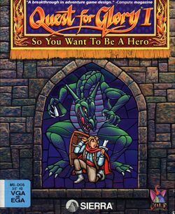 Box artwork for Quest for Glory I: So You Want to Be a Hero?.