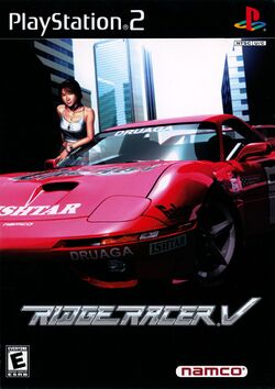 Box artwork for Ridge Racer V.