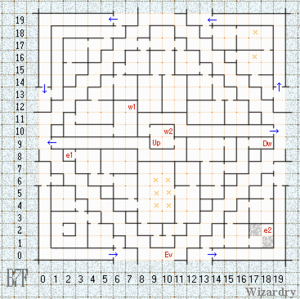 Wizardry 1 NES Floor 7 map.png