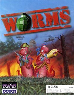Box artwork for Worms.