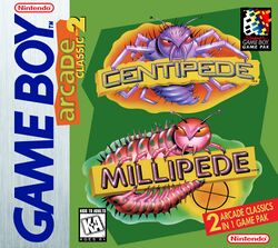 Box artwork for Arcade Classic No. 2: Centipede / Millipede.
