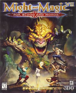 Box artwork for Might and Magic VII: For Blood and Honor.