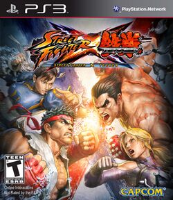 Box artwork for Street Fighter X Tekken.