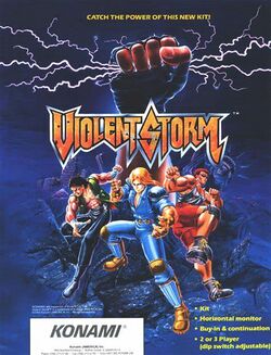Box artwork for Violent Storm.