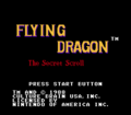Flying Dragon title screen