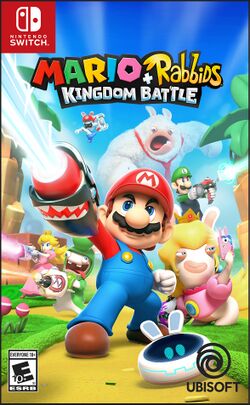 Box artwork for Mario + Rabbids Kingdom Battle.