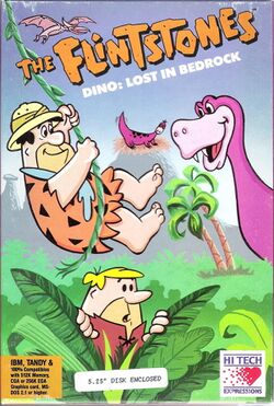 Box artwork for The Flintstones: Dino: Lost in Bedrock.
