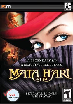 Box artwork for Mata Hari: Betrayal is only a Kiss Away.