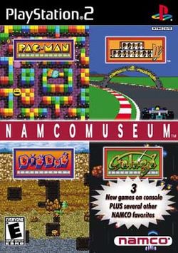 Box artwork for Namco Museum.