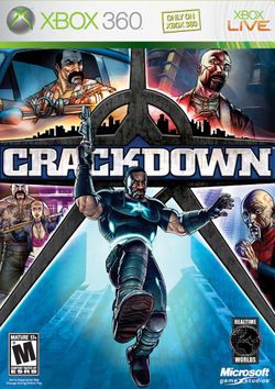 Box artwork for Crackdown.