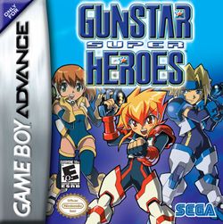 Box artwork for Gunstar Super Heroes.
