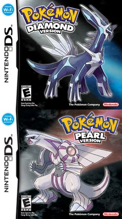 Box artwork for Pokémon Diamond and Pearl.