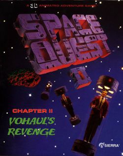 Box artwork for Space Quest II: Vohaul's Revenge.