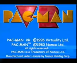 Box artwork for Pac-Man VR.