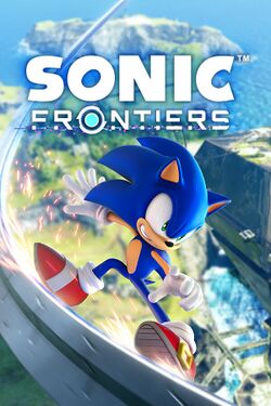 Box artwork for Sonic Frontiers.
