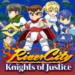Box artwork for River City: Knights of Justice.