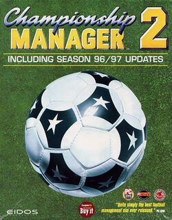Box artwork for Championship Manager 2: Including Season 96/97 Updates.