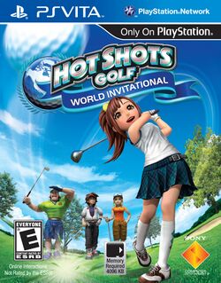Box artwork for Hot Shots Golf: World Invitational.