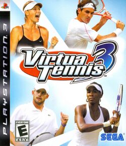 Box artwork for Virtua Tennis 3.